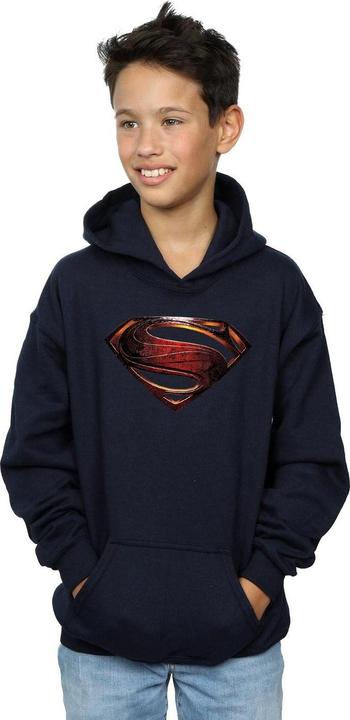 Image du produit - Sweat à capuche JUSTICE LEAGUE MOVIE SUPERMAN EMBLEM - Garçon (152, 158)