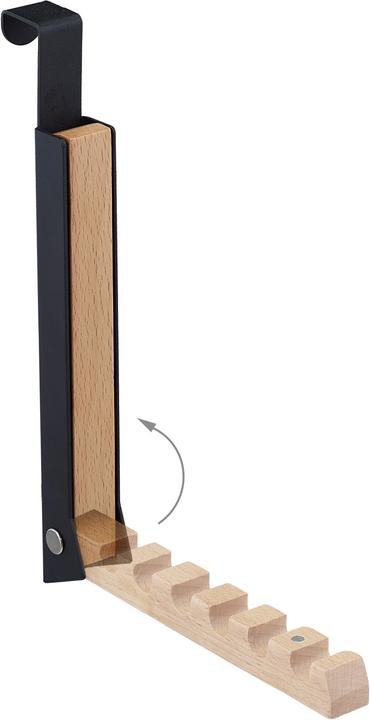 Actual product image Relaxdays Door coat rack foldable