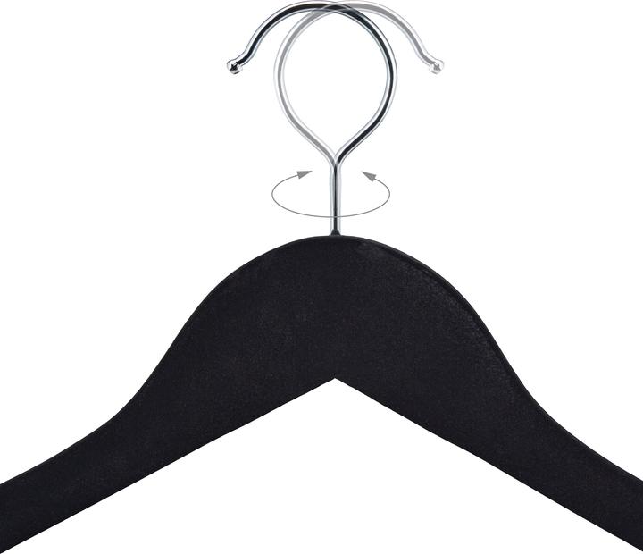 Actual product image Relaxdays Velvet hanger (10 x)