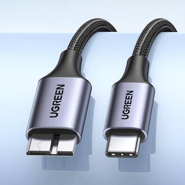 Productafbeelding Ugreen Kabel USB-C naar Micro USB 15231, 0,5m (space grijs) (0.50 m, USB 3.2 Gen 1)