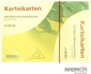 Actual product image Rnk Index cards lined A5 (A5, 205 g/m², 100 x)