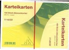Produktbild Rnk Karteikarten kariert A5 (A5, 205 g/m², 100 x)