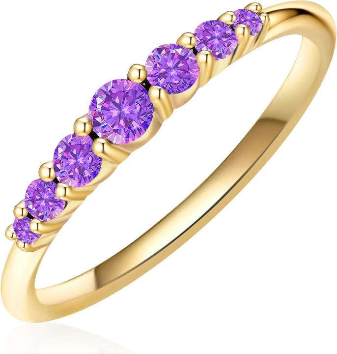 Glanzstücke München Damen Sterling Silber Amethyst gelbgold - 28683