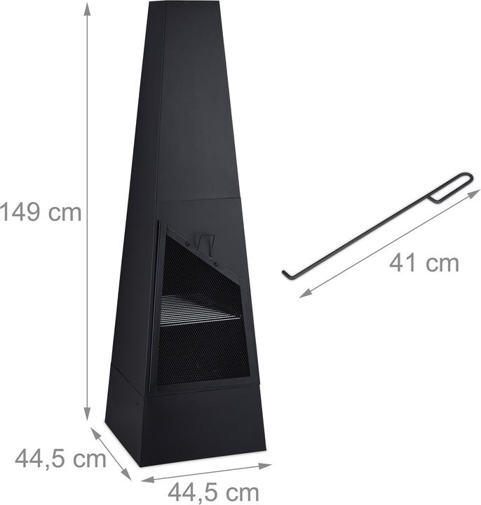 Actual product image Relaxdays Garden fireplace