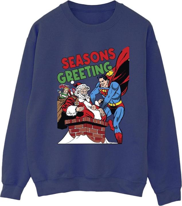 Superman Santa Comic Sweatshirt (XXL)