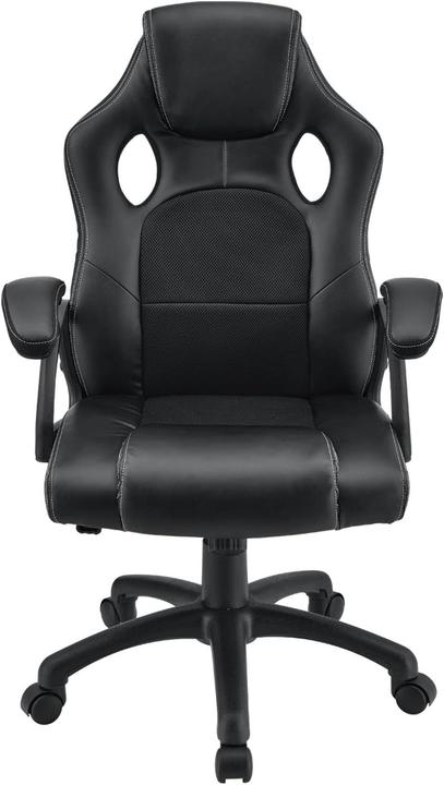 Actual product image Juskys Montreal Racing Desk Chair in Black