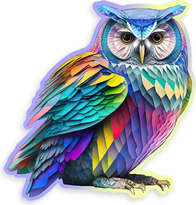 Actual product image WoodenCity Puzzle Wood M Trendy Owl (150 pieces)