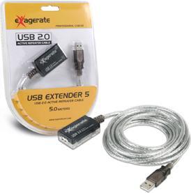 Actual product image Hamlet 5-metre Usb 2.0 Extender Extension with Active Repeater (5 m)