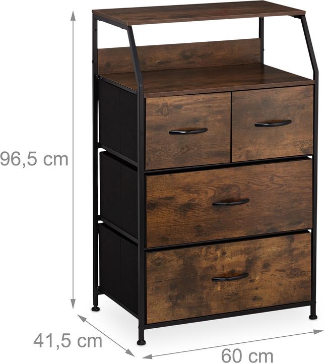 Produktbild Relaxdays Kommode (60 x 41.5 x 96.5 cm)
