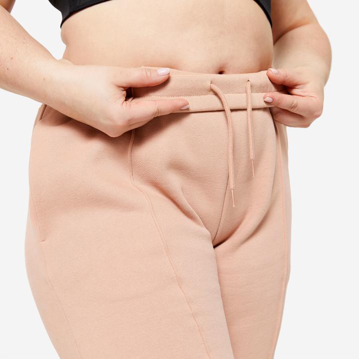 Produktbild Domyos Jogginghose Damen Baumwolle - beige (W35)