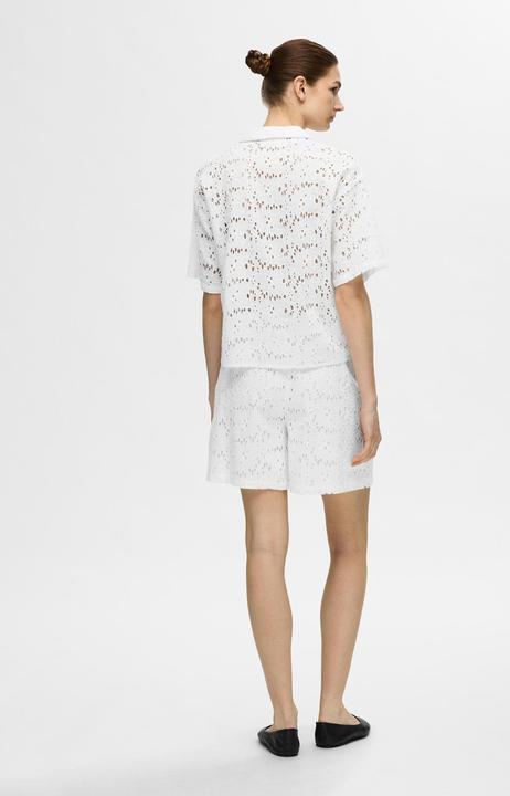 Image du produit Selected Femme Broderie Anglaise Chemise à manches courtes (42)