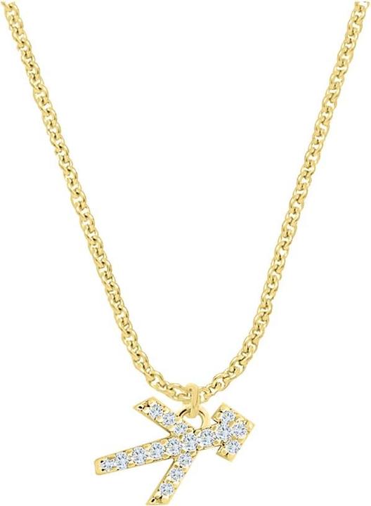 Candy Halskette Sternzeichen Schütze, 925 Sterling Silber, vergoldet (18k vergoldet, 925 Sterling Silber, 42 - 45 cm)