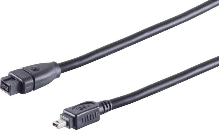 Actual product image Shiverpeaks S CONN maximum connectivity FireWire connection cable, IEEE 1394B cable, 9-pin connector to 1394A (1 m, FireWire)