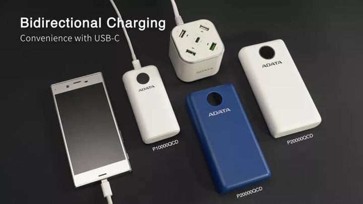 Immagine prodotto Adata P10000QCD (10000 mAh, 22.50 W, 37 Wh)