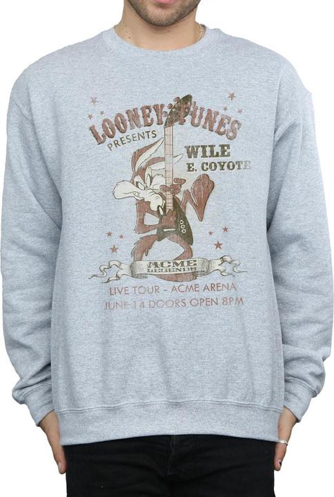 Immagine prodotto Looney Tunes Wile E Coyote Guitar Felpa Uomo (S)