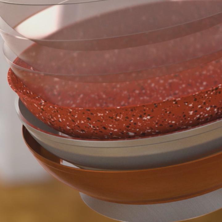 Image du produit Livington Copper & Stone Pan (25 cm, Poêle à frire, Cuivre, Aluminium, Acier)
