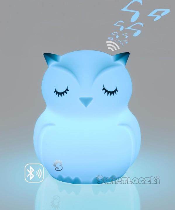 Produktbild MesMed Changing color silicone lamp with Bluetooth speaker Fluorescent Owl HU HU