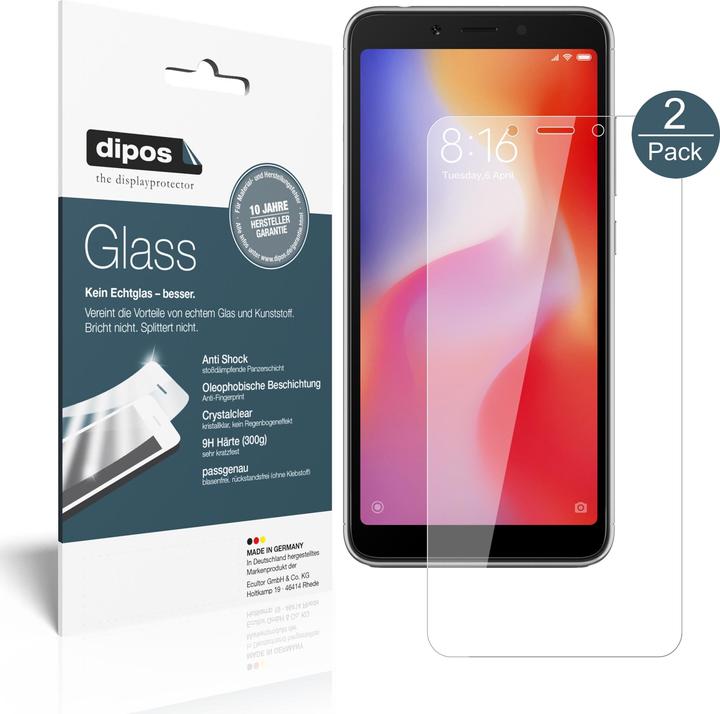 Actual product image Dipos Screen Protector Anti-Shock (2 Piece, Xiaomi Redmi 6A)
