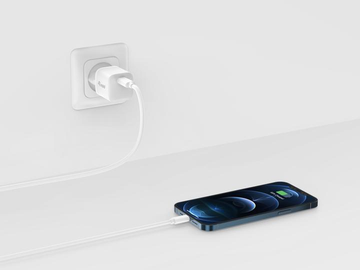Image du produit Conceptronic Chargeur 1 port 20W,1xUSB-C PD 25pcs/pack blanc (20 W)