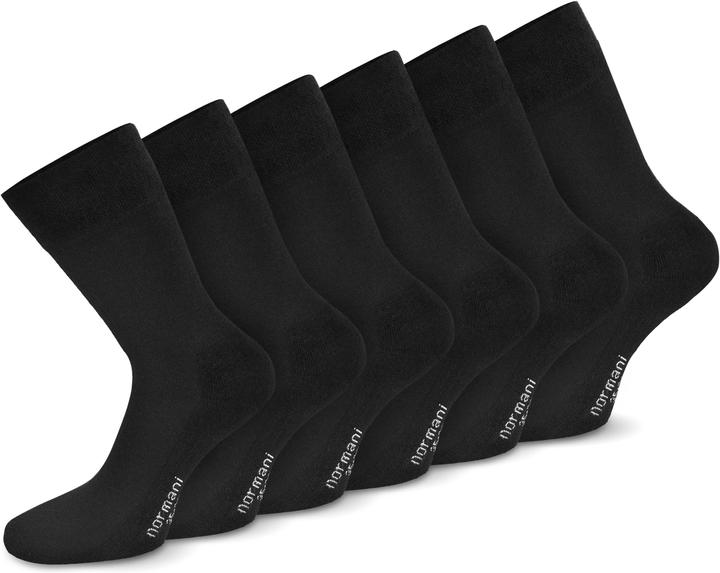 Normani 6 Paar Komfortsocken mit Softrand und Frotteesohle (6er Pack, 35 - 38)