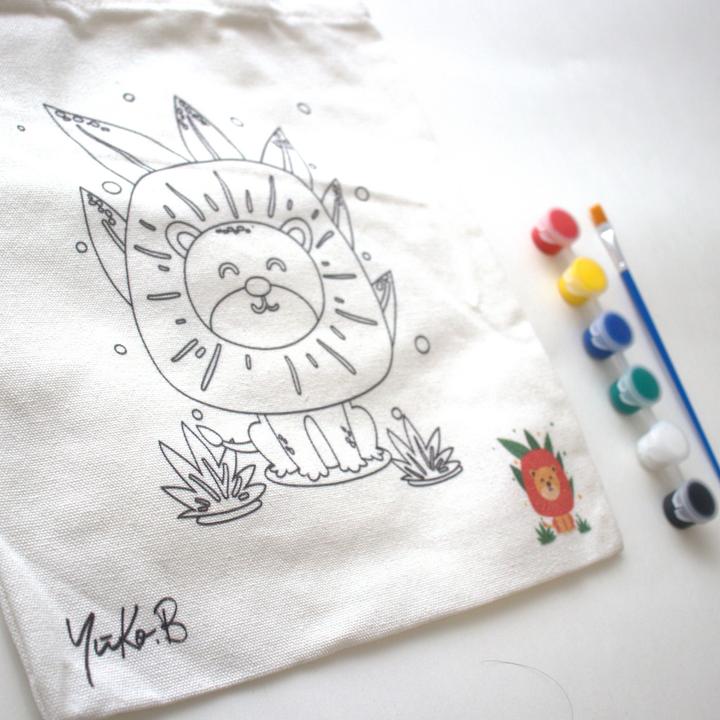 Produktbild Yuko.B Tragetasche zum Ausmalen