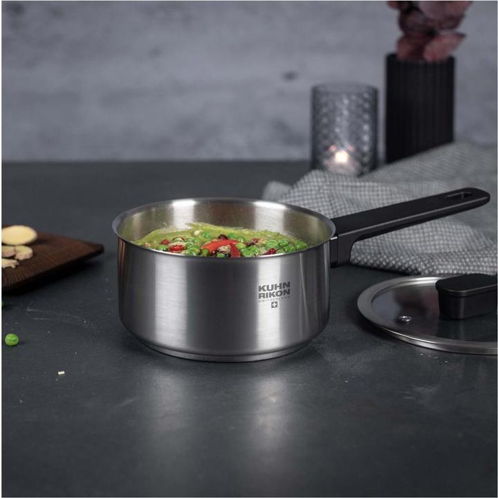 Image du produit Kuhn Rikon Locarno casserole 2.0 L · Ø 18 cm (18 cm, Casserole à manche, Acier inoxydable)