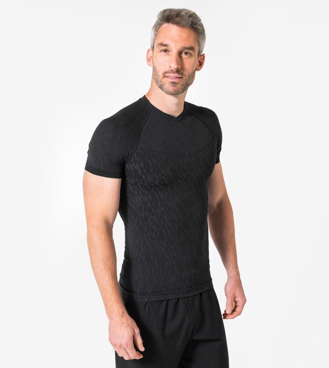 Produktbild Kipsta Damen/Herren Fussball Funktionsshirt kurzarm - Keepdry schwarz (L)