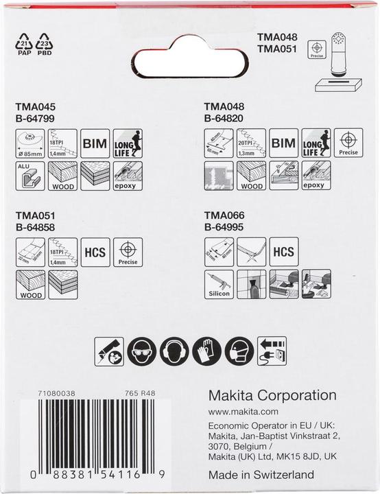 Immagine prodotto Makita Maki Floor Set 2 4 pezzi B-67505