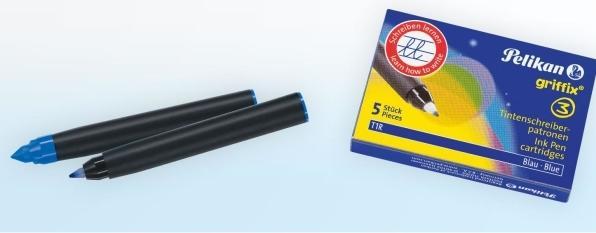 Produktbild Pelikan Tintenpatrone Griffix Königsblau, 2 x 5 Stk. (Tintenfass, Königsblau)