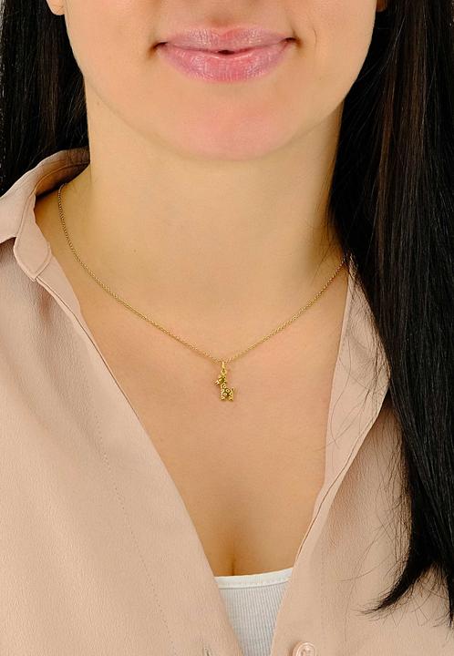 Immagine prodotto Muau Ciondolo giraffa oro giallo 750, 19x9 mm (Oro giallo 750/18 carati)