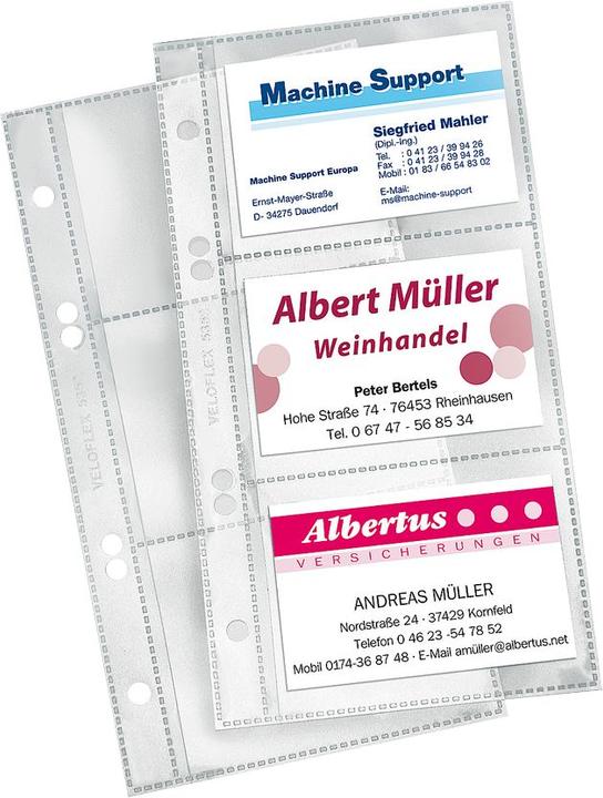 Image du produit Magni Pochettes pour cartes de visite PP Pochettes de rechange 10 pièces (90 x 65 mm)