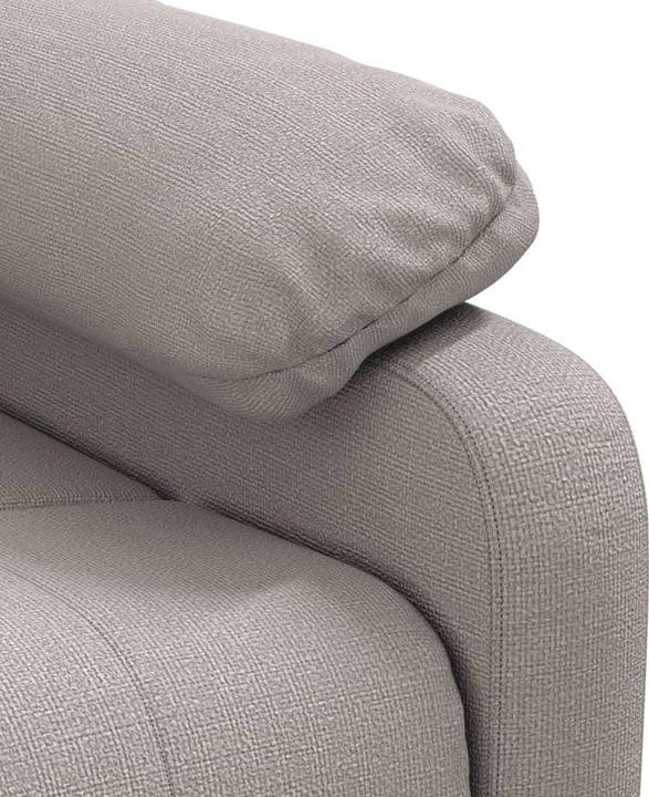 Image du produit VidaXL Fauteuil de massage Fauteuil de télévision Fauteuil relax Fauteuil de relaxation Tissu taupe