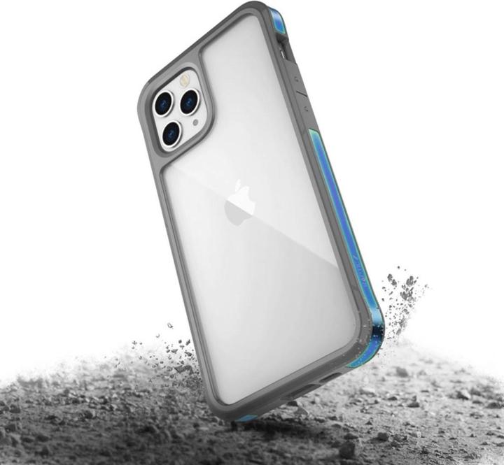 Actual product image Puro X-Doria Raptic Edge do aluminiowe iPhone 12 Pro Max (Drop test 3m) (Iridescent) (Apple iPhone 12 Pro Max)