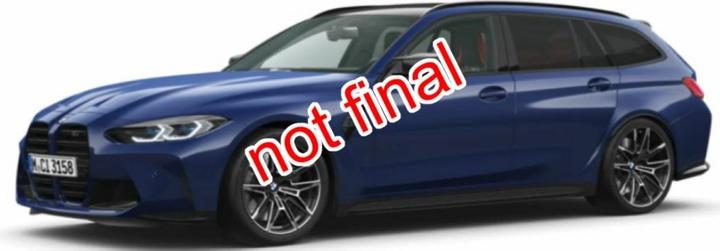 Actual product image Solido 1:43 BMW G81 M3 Touring, 2023 blue
