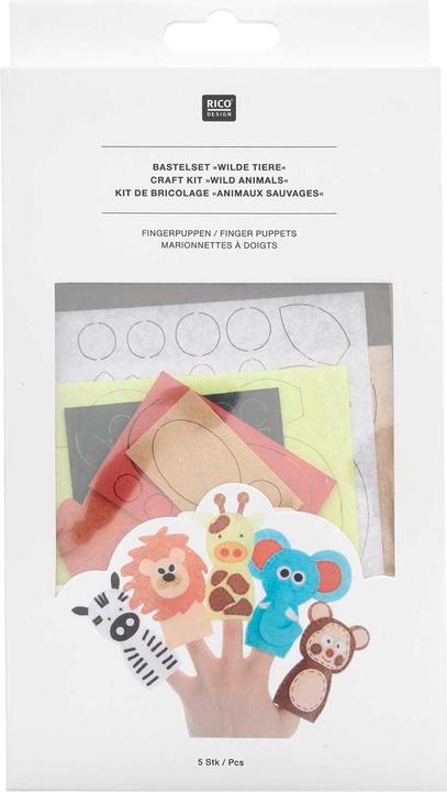 Produktbild Rico Design Bastelset Fingerpuppen "Tiere"