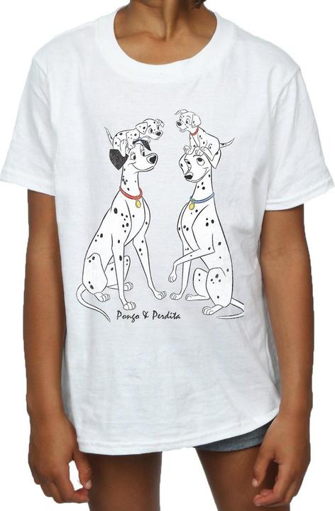 Immagine prodotto 101 Dalmatians Pongo And Perdita Maglietta Ragazze (116)