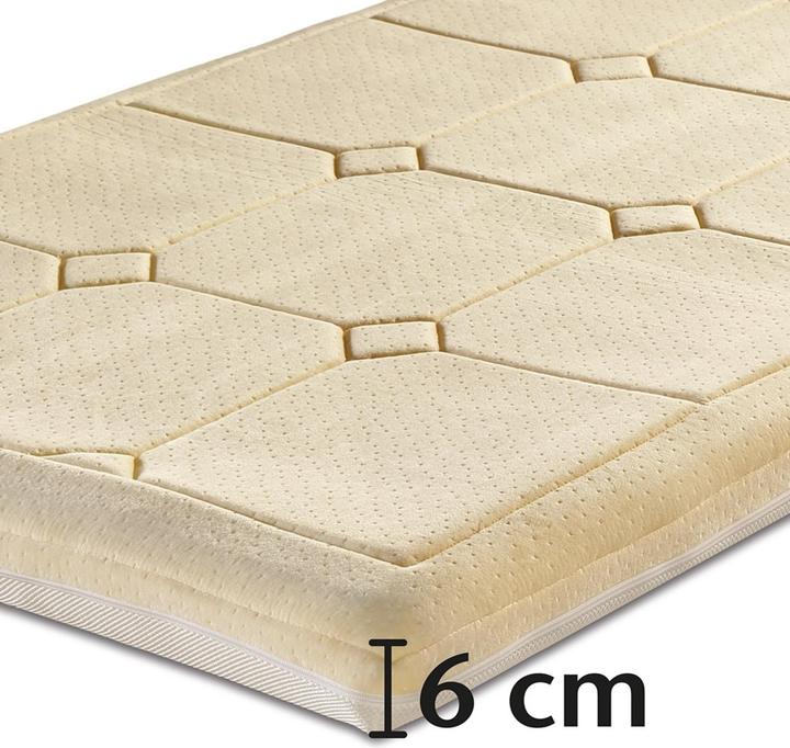 Actual product image Bestschlaf Visko-Mineralschaum Klima-Wendeauflage, Höhe 6 cm (80 x 200 cm)