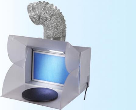 Airbrush Spray Booth Absauganlage mit LED Licht