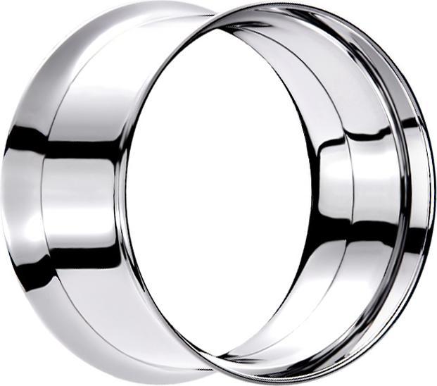 Immagine prodotto Star Piercing Tunnel svasato argento con martinetto a vite (senza ottone, Acciaio chirurgico 316L)