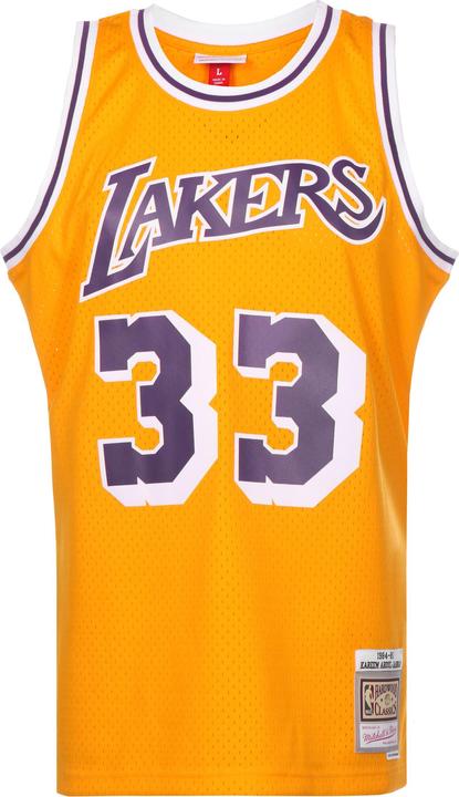 Mitchell & Ness Swingman Jersey La Lakers 198485 Kareem Abduljabbar