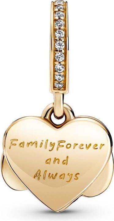 Produktbild Pandora Funkelndes Unendlichkeits-Herz Anhänger Charms/Beads (Gold 14 Karat, Emaille)