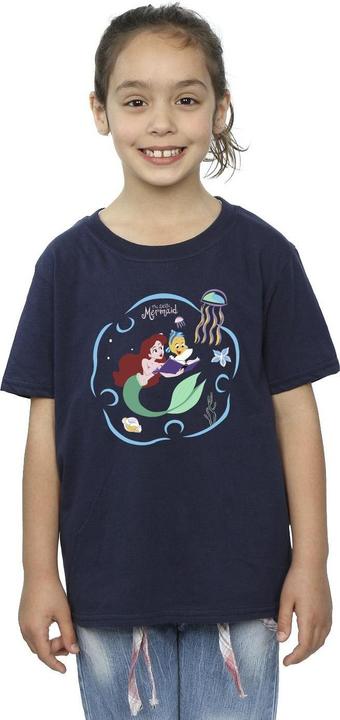 Immagine prodotto Disney The Little Mermaid Reading A Book Maglietta Ragazze (152, 158)