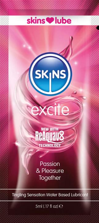 Produktbild Skins Excite Tingling Water Based Lubricant - 5ml Folie (5 ml)