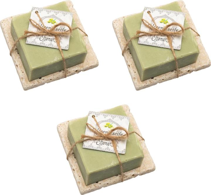 Actual product image Natura Punto Set of 3 soap with olive and laurel oil (Hard soap)