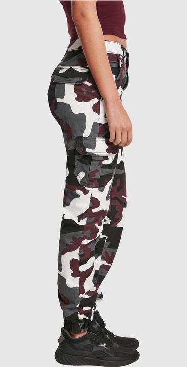 Actual product image Urban Classics Ladies High Waist Camo Cargo Pants (26)