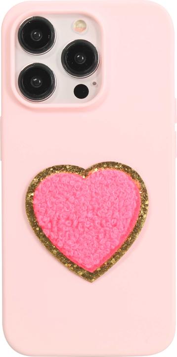 Actual product image PhoneLook Sticker Sticker for mobile/tablet/computer 3D embroidered Heart pink