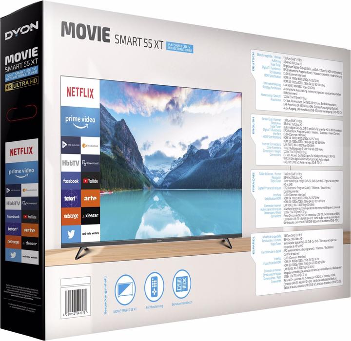 Actual product image Dyon Movie Smart 55 XT (55", LED, 2021)