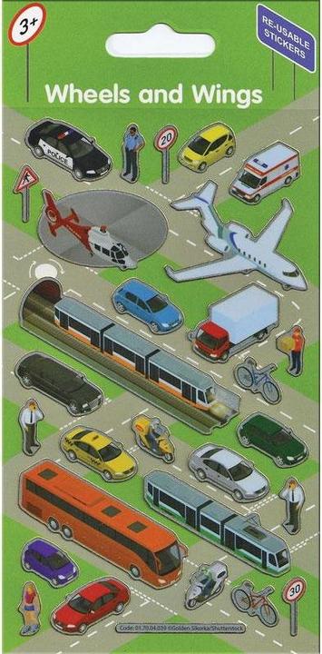 Produktbild Paper Projects Wiederverwendbare Wheels & Wings Aufkleber