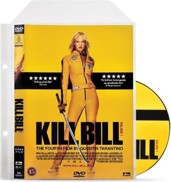 Produktbild DVD Schutzhüllen 162x185mm transparent mit Klappe und Abheftrand VE=100 Stück