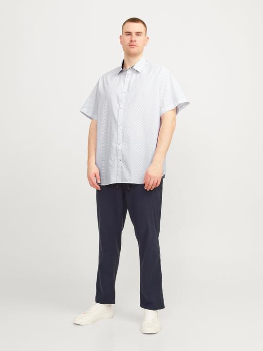 Produktbild Jack & Jones Jjplain Ditsy Detail Shirt Ss Pls (5XL)